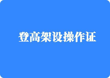 被又大又粗的鸡巴插了的网站登高架设操作证